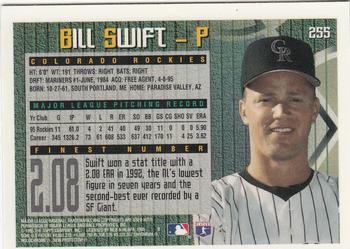 1995 Finest #255 Bill Swift Back