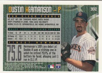 1995 Finest #302 Dustin Hermanson Back