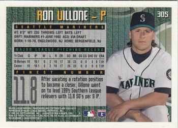 1995 Finest #305 Ron Villone Back