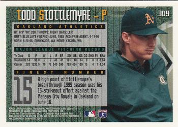 1995 Finest #309 Todd Stottlemyre Back