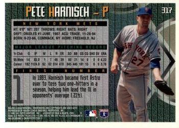 1995 Finest #317 Pete Harnisch Back