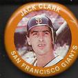 1984 Fun Foods Pins #19 Jack Clark Front