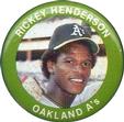 1984 Fun Foods Pins #17 Rickey Henderson Front