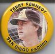 1984 Fun Foods Pins #47 Terry Kennedy Front