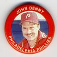 1984 Fun Foods Pins #49 John Denny Front