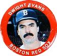 1984 Fun Foods Pins #62 Dwight Evans Front