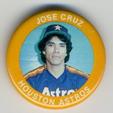 1984 Fun Foods Pins #129 Jose Cruz Front