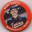 1984 Fun Foods Pins #131 Gary Gaetti Front