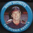 1984 Fun Foods Pins #73 Doug DeCinces Front