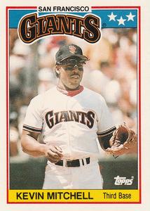 1988 Topps UK Minis #48 Kevin Mitchell Front