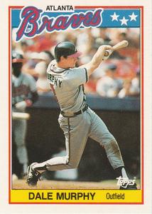 1988 Topps UK Minis #52 Dale Murphy Front