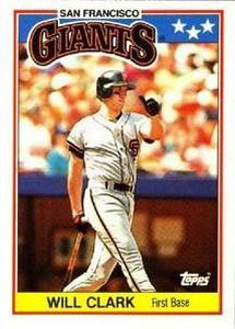 1988 Topps UK Minis - Collector's Edition (Tiffany) #14 Will Clark Front