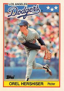 1988 Topps UK Minis - Collector's Edition (Tiffany) #34 Orel Hershiser Front