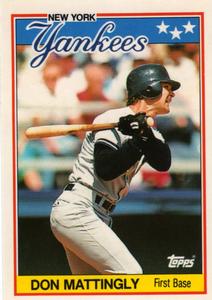 1988 Topps UK Minis - Collector's Edition (Tiffany) #45 Don Mattingly Front