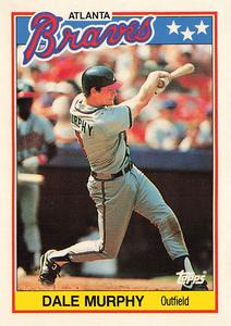1988 Topps UK Minis - Collector's Edition (Tiffany) #52 Dale Murphy Front