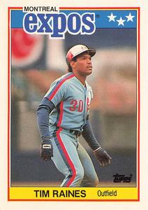 1988 Topps UK Minis - Collector's Edition (Tiffany) #58 Tim Raines Front