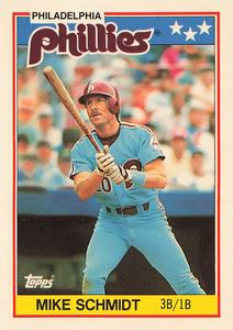 1988 Topps UK Minis - Collector's Edition (Tiffany) #67 Mike Schmidt Front
