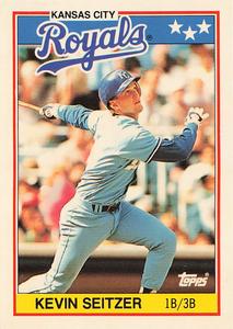 1988 Topps UK Minis - Collector's Edition (Tiffany) #69 Kevin Seitzer Front