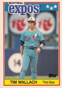 1988 Topps UK Minis - Collector's Edition (Tiffany) #84 Tim Wallach Front