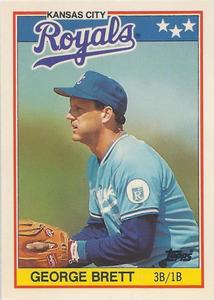 1988 Topps UK Minis - Collector's Edition (Tiffany) #7 George Brett Front
