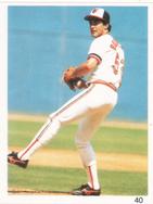 1987 Red Foley Stickers #40 Mike Boddicker Front