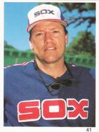 1987 Red Foley Stickers #41 Carlton Fisk Front