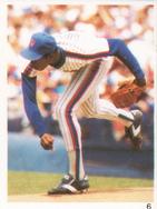1987 Red Foley Stickers #6 Dwight Gooden Front