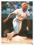 1987 Red Foley Stickers #8 Vince Coleman Front