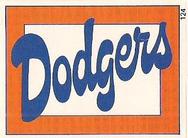 1988 Red Foley Stickers #124 Los Angeles Dodgers Front