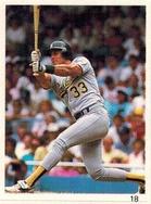 1989 Red Foley Stickers #18 Jose Canseco Front