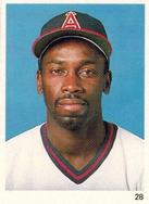 1989 Red Foley Stickers #28 Chili Davis Front