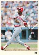 1989 Red Foley Stickers #29 Eric Davis Front