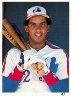 1989 Red Foley Stickers #47 Andres Galarraga Front