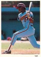 1989 Red Foley Stickers #101 Juan Samuel Front