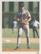 1990 Red Foley Stickers #49 Jay Howell Front