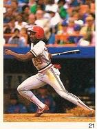 1991 Red Foley Stickers #21 Vince Coleman Front