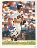 1991 Red Foley Stickers #70 Joe Orsulak Front
