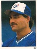 1991 Red Foley Stickers #89 Dave Stieb Front