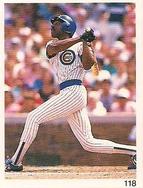 1991 Red Foley Stickers #118 Andre Dawson Front