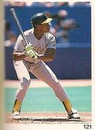 1991 Red Foley Stickers #121 Rickey Henderson Front
