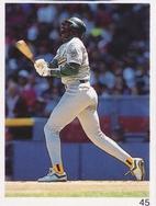 1992 Red Foley Stickers #45 Dave Henderson Front
