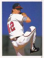 1992 Red Foley Stickers #7 Steve Avery Front