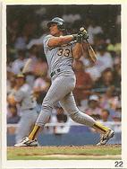 1992 Red Foley Stickers #22 Jose Canseco Front