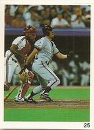 1992 Red Foley Stickers #25 Will Clark Front
