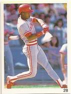 1992 Red Foley Stickers #28 Eric Davis Front