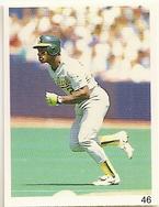 1992 Red Foley Stickers #46 Rickey Henderson Front