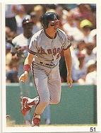 1992 Red Foley Stickers #51 Wally Joyner Front