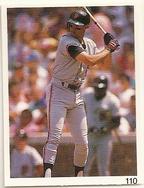 1992 Red Foley Stickers #110 Will Clark Front