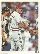 1992 Red Foley Stickers #123 Lou Piniella Front