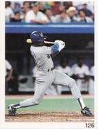 1992 Red Foley Stickers #126 Juan Samuel Front